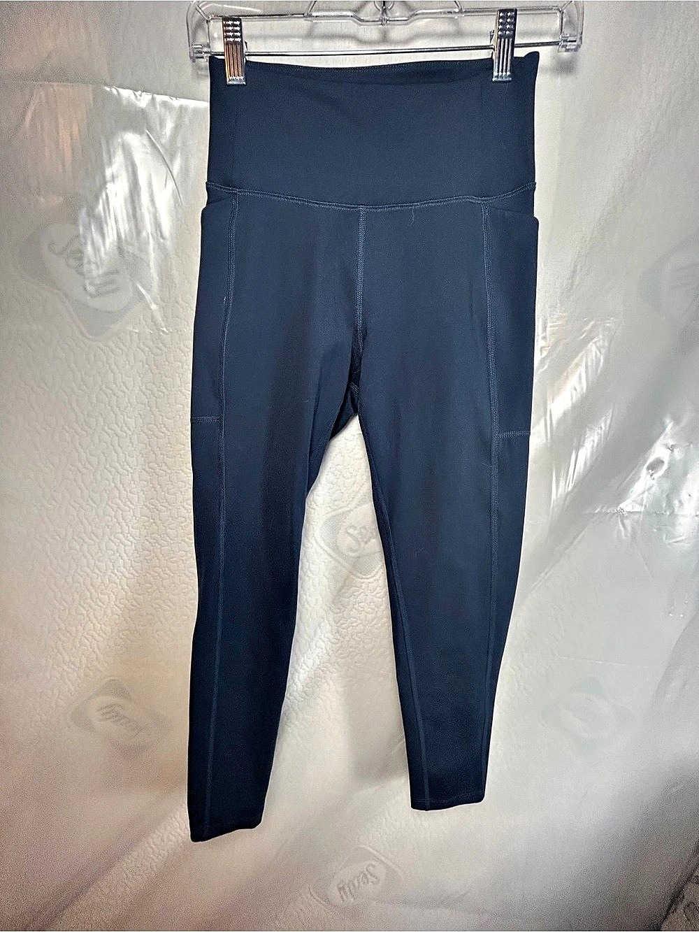 girlfriend collective Compressive High-Rise Legging with Pockets Leggings Blue